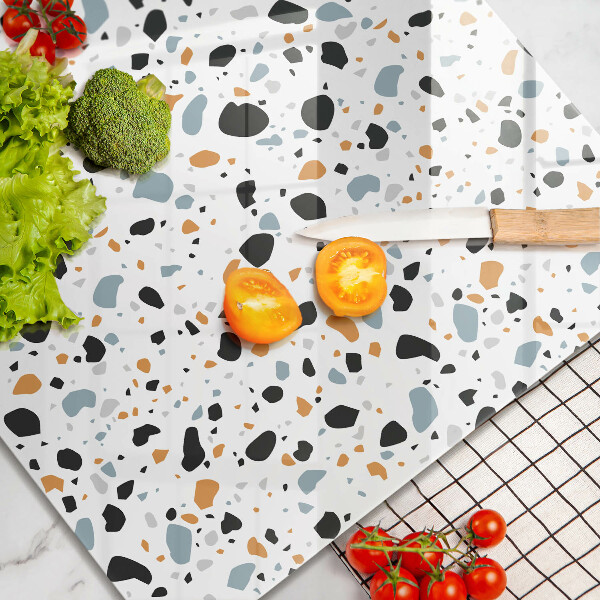 Glass kitchen board Decorative stone stone