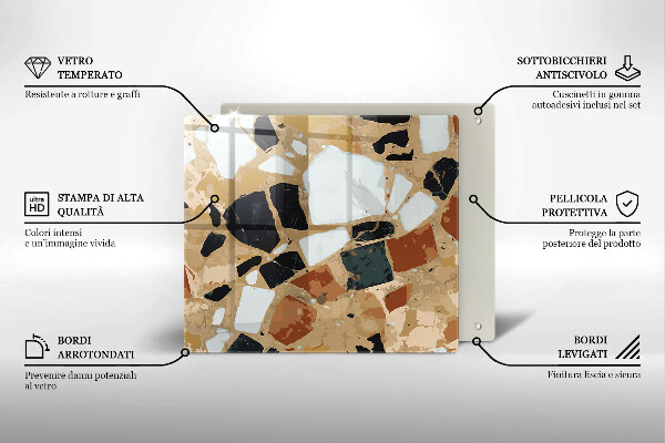 Kitchen worktop saver Decorative stones