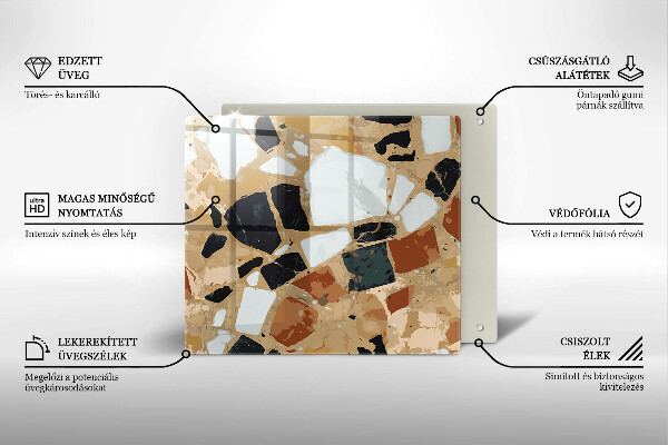 Kitchen worktop saver Decorative stones