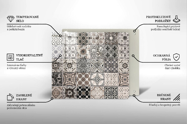 Kitchen worktop saver Decorative tiles