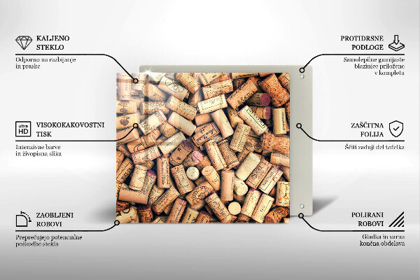 Worktop saver Wine corks pattern