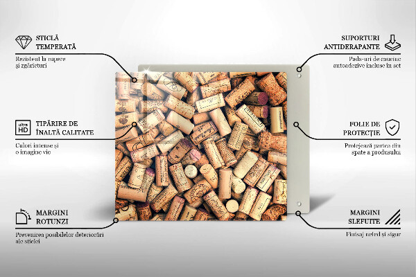 Worktop saver Wine corks pattern