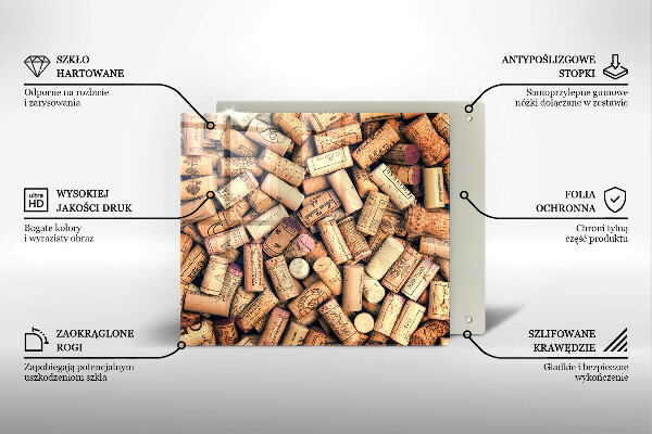 Worktop saver Wine corks pattern