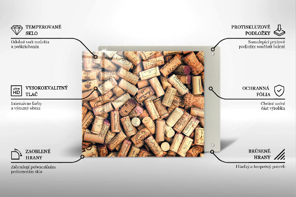 Worktop saver Wine corks pattern
