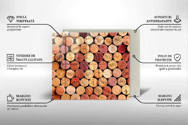 Worktop saver Wine corks pattern
