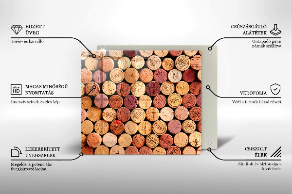 Worktop saver Wine corks pattern