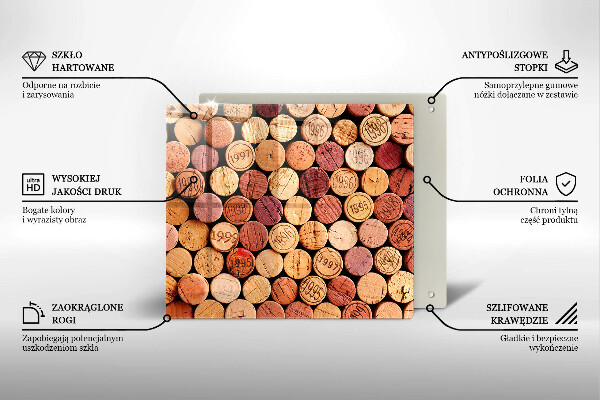 Worktop saver Wine corks pattern