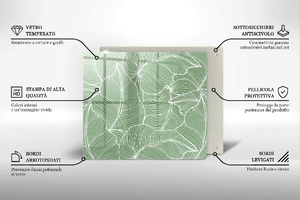 Kitchen worktop saver Linear leaves