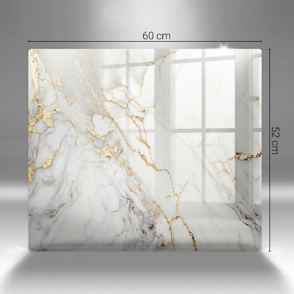 Kitchen worktop saver Light marble with gold