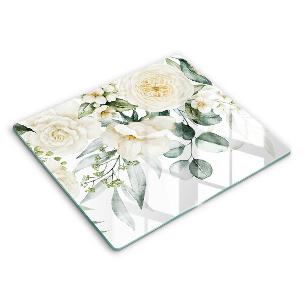 Kitchen worktop saver Watercolor flowers