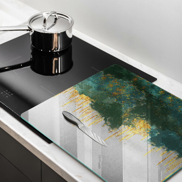 Kitchen worktop saver Abstraction with gold