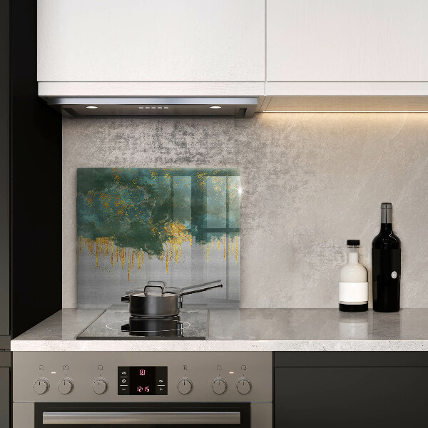 Kitchen worktop saver Abstraction with gold