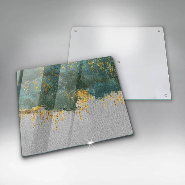 Kitchen worktop saver Abstraction with gold