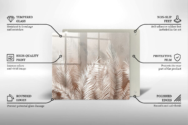 Kitchen worktop saver Boho leaf vegetation