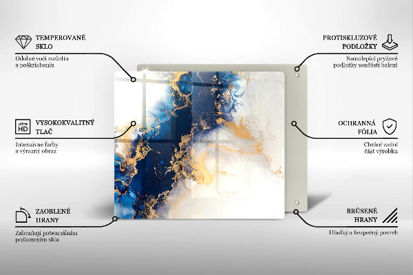 Kitchen worktop saver Abstraction with blue