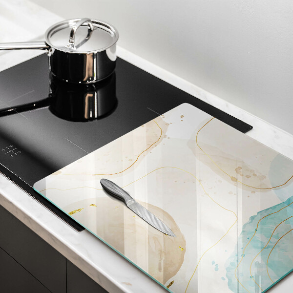 Kitchen worktop saver Bright boho shapes