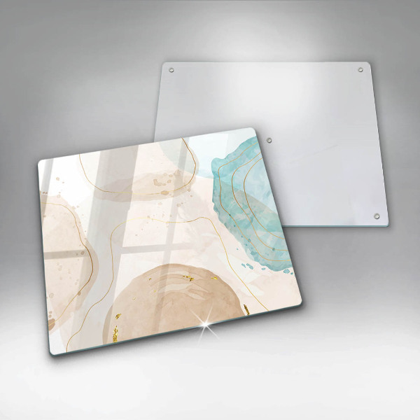 Kitchen worktop saver Bright boho shapes