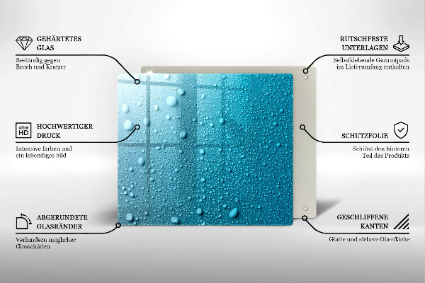 Kitchen worktop saver Drops of water