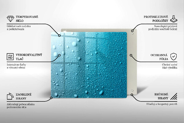 Kitchen worktop saver Drops of water