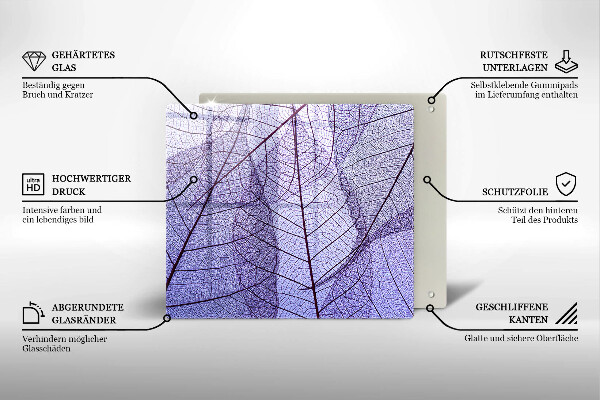 Kitchen worktop saver Leaves with veins