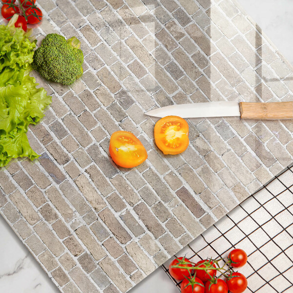 Induction hob cover Wall bright bricks