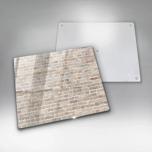 Induction hob cover Wall bright bricks