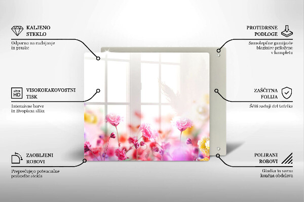 Worktop heat protector Flower meadow