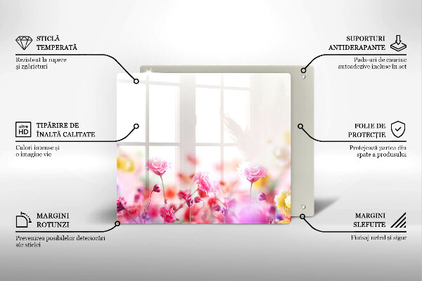 Worktop heat protector Flower meadow