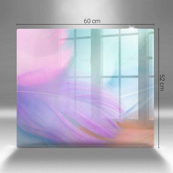 Worktop heat protector Pastel feathers