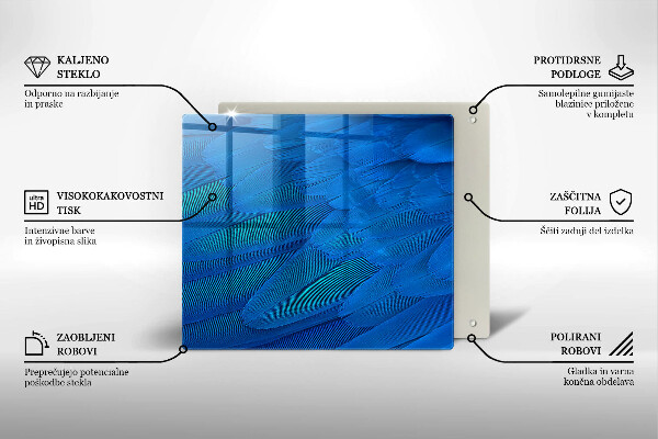 Kitchen worktop saver Bird feathers