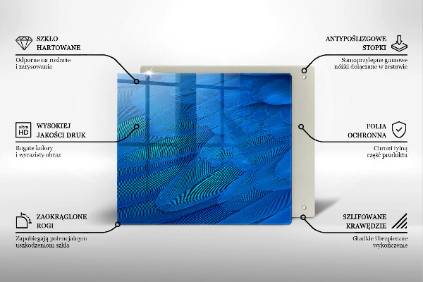 Kitchen worktop saver Bird feathers