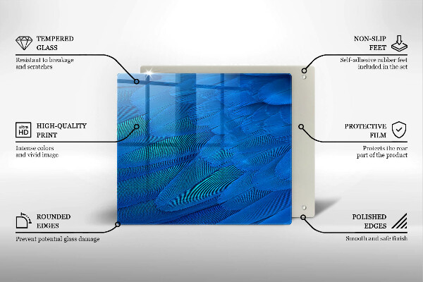 Kitchen worktop saver Bird feathers