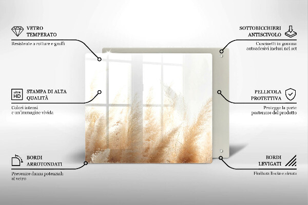 Kitchen worktop saver Pampas grass