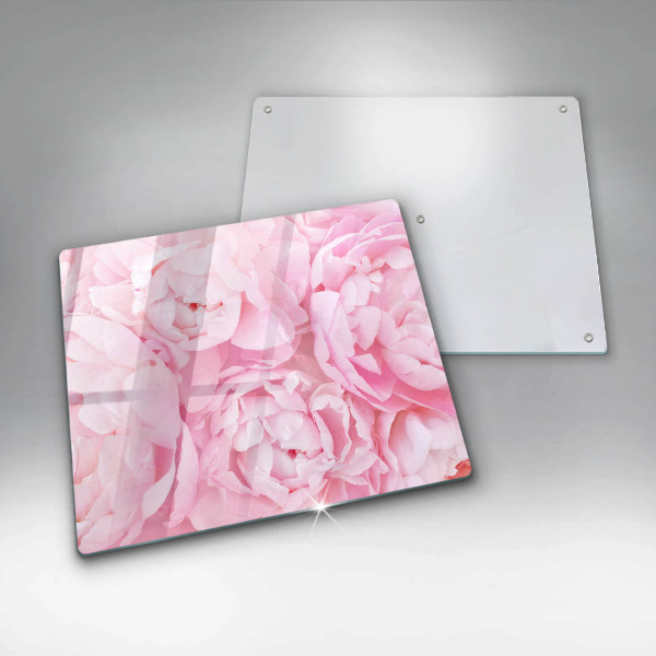 Worktop heat protector Delicate peonies