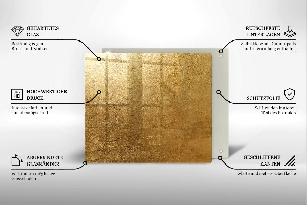 Kitchen worktop saver Gold texture background