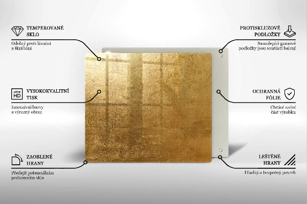 Kitchen worktop saver Gold texture background