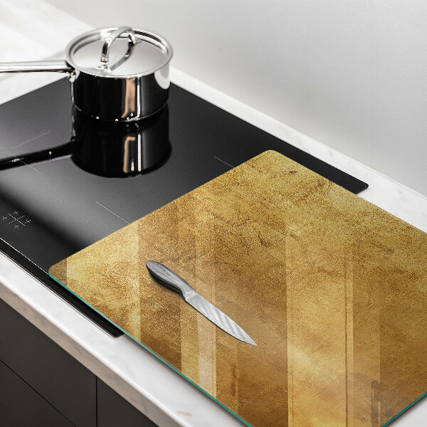 Kitchen worktop saver Gold texture background