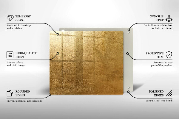 Kitchen worktop saver Gold texture background