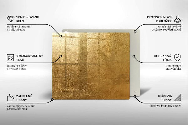 Kitchen worktop saver Gold texture background