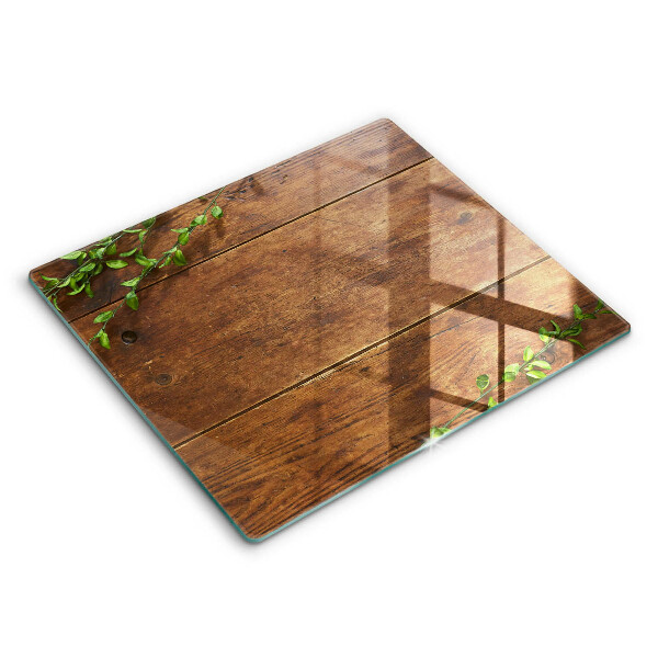 Kitchen worktop saver Wooden boards and leaves