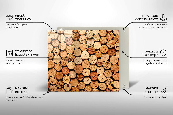 Worktop saver Wine corks pattern
