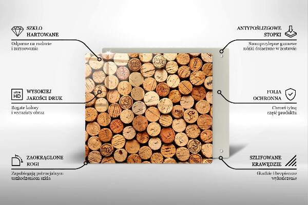 Worktop saver Wine corks pattern