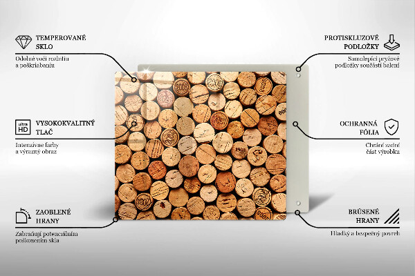 Worktop saver Wine corks pattern