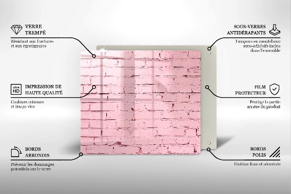Kitchen worktop saver Pastel wall bricks