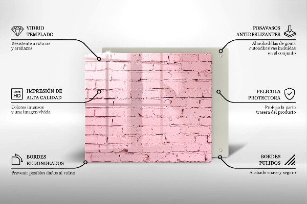 Kitchen worktop saver Pastel wall bricks