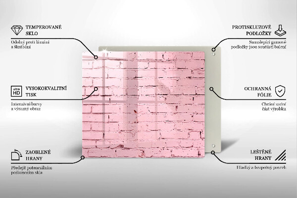 Kitchen worktop saver Pastel wall bricks