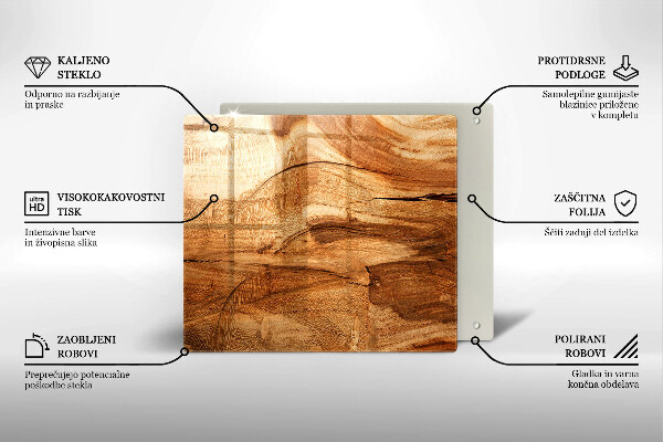 Kitchen worktop saver Wooden board texture