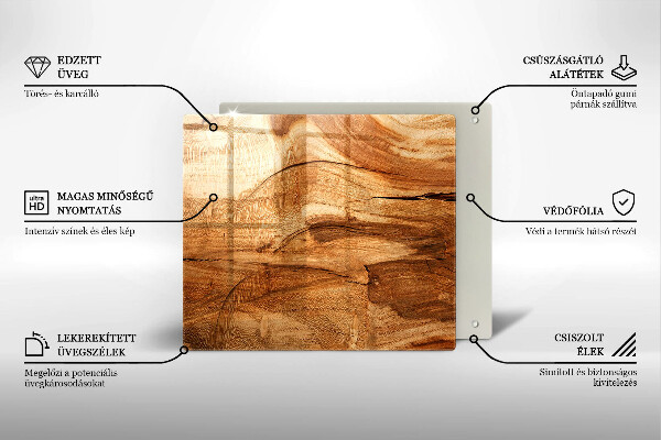 Kitchen worktop saver Wooden board texture