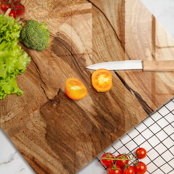 Kitchen worktop saver Wooden board texture