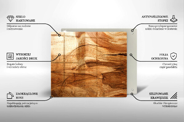 Kitchen worktop saver Wooden board texture